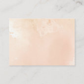 Floral Botanical Victorian Wedding Details Small  エンクロージャーカード (裏面)