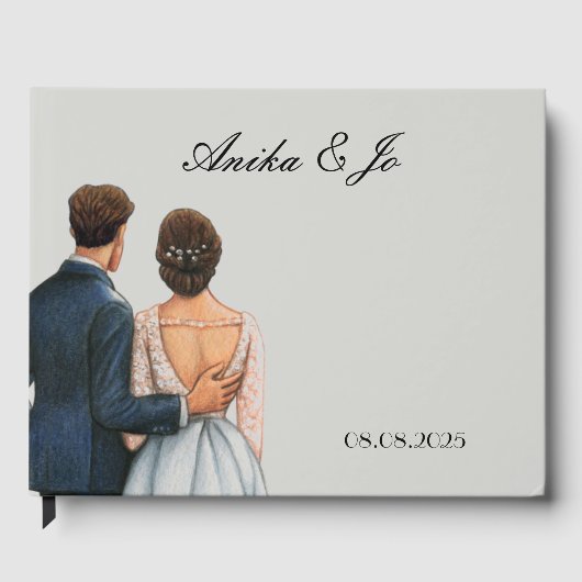 Floral Botanical wedding  ゲストブック (正面)