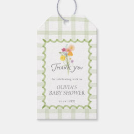 Floral Bouquet Baby Shower Momosa Bar ギフトタグ