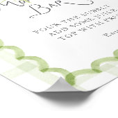 Floral Bouquet Baby Shower Momosa Bar ポスター (角)