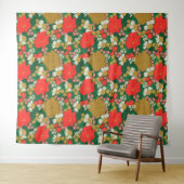 Floral Bouquet Bridal Shower タペストリー (インサイチュ(横))