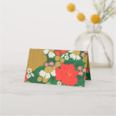 Floral Bouquet Bridal Shower プレイスカード (裏面)