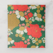 Floral Bouquet Bridal Shower プレイスカード (内部開封)