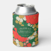 Floral Bouquet Bridal Shower 缶クーラー (缶正面)
