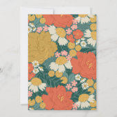 Floral Bouquet Bridal Shower Invitation 招待状 (裏面)