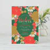 Floral Bouquet Bridal Shower Invitation 招待状 (スタンド正面)