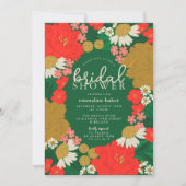 Floral Bouquet Bridal Shower Invitation 招待状 (正面)