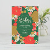 Floral Bouquet Bridal Shower Invitation 招待状 (スタンド正面)