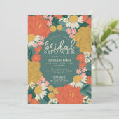 Floral Bouquet Bridal Shower Invitation 招待状 (スタンド正面)