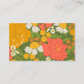 Floral Bouquet Bridal Shower Invitation Insert エンクロージャーカード (裏面)