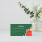 Floral Bouquet Bridal Shower Invitation Insert エンクロージャーカード (スタンド正面)