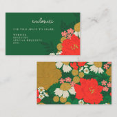 Floral Bouquet Bridal Shower Invitation Insert エンクロージャーカード (正面/裏面)