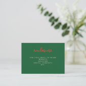 Floral Bouquet Bridal Shower Invitation Insert エンクロージャーカード (スタンド正面)