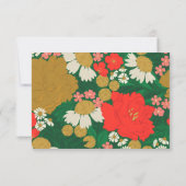 Floral Bouquet Bridal Shower Invitation Insert 招待状 (裏面)