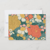 Floral Bouquet Bridal Shower Invitation Insert 招待状 (裏面)