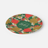 Floral Bouquet Bridal Shower Paper Plates ペーパープレート (アングル)