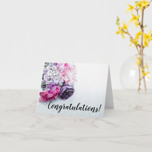 Floral Bouquet Greeting Card カード (黄色い花)