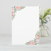 Floral Bouquet of Flower Invitation 招待状 (スタンド正面)