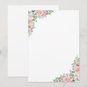 Floral Bouquet of Flower Invitation 招待状 (正面/裏面)