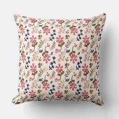 Floral Bouquet Pattern Decorative Pillow クッション (正面)