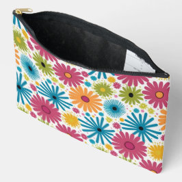 Floral Bouquet Pattern with Leaves elegant アクセサリーポーチ