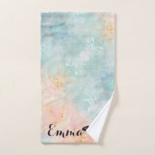 Floral bouquet purple garden バスタオルセット (ハンドタオル)