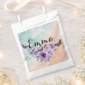 Floral bouquet purple garden フェイバーバッグ (クリップ留めされた状態)