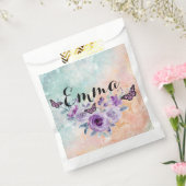 Floral bouquet purple garden フェイバーバッグ (封をした状態)