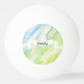 Floral bouquet romantic serenity butterflies 卓球ボール (裏面)