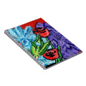 Floral Bouquet Spiral Photo Notebook ノートブック (右側)