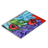 Floral Bouquet Spiral Photo Notebook ノートブック (左側)