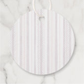 Floral Bow 1st Girl Birthday Thank you フェイバータグ (裏面)