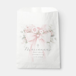  Floral Bow First Holy Communion Elegant フェイバーバッグ