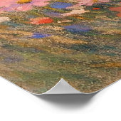 Floral Breeze - Pastel Painting Style Art ポスター (角)