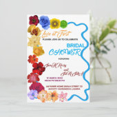 Floral Bridal Shower Invitation, Wildflower Bridal 招待状 (スタンド正面)