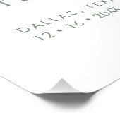 Floral Bridal Shower Welcome Sign Wildflower ポスター (コーナー)