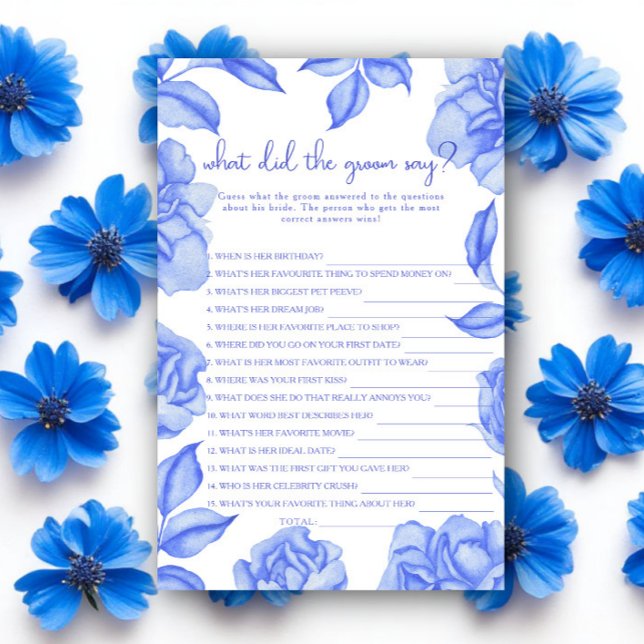 Floral Bridal shower What did the groom say  (クリエイターアップロード済み)