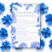 Floral Bridal Shower Who knows the bride best