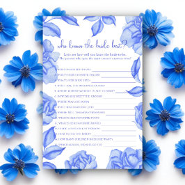 Floral Bridal Shower Who knows the bride best