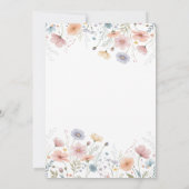 Floral Bridal Tea Invitation Spring Garden Party  招待状 (裏面)