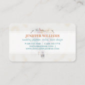 Floral Bull Skull Watercolor Art 名刺 (裏面)