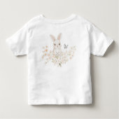 Floral Bunny Kids Tee トドラーTシャツ (裏面)