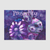 Floral Bunny Rabbit Personalized Decoupage 薄葉紙 (正面)