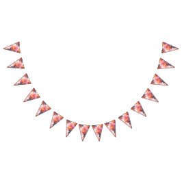 Floral bunting banner バンティングフラッグ