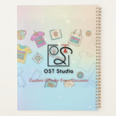 Floral Burst – Elegant Garden  プランナー手帳 (裏面)