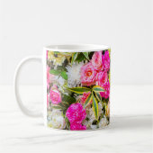 Floral Burst - Vibrant Garden Mug. コーヒーマグカップ (左)