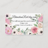 Floral Business card 名刺 (正面)