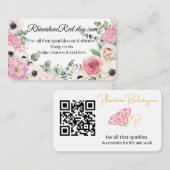 Floral Business card 名刺 (正面/裏面)