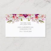 Floral Business Card - II 名刺 (裏面)