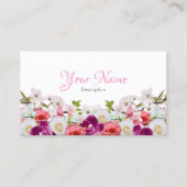 Floral Business Card - II 名刺 (正面)